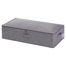 小麥購物 床底布藝收納箱 L2389, 1個, 灰色