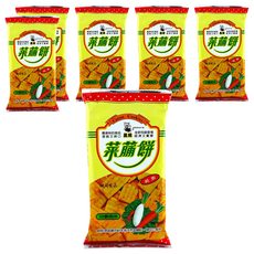 黑熊 菜脯餅 臺灣古早味零嘴 鹹香帶甜 酥脆, 65g, 6包