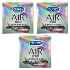 durex 杜蕾斯 AIR輕薄幻隱激潮裝衛生套, 3入, 3盒