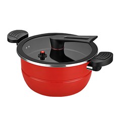 EDISH 多功能微壓蒸鍋 24cm 紅色+綠色 5.5L, 顏色隨機, 1組