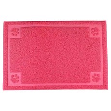 捷華 腳印寵物餐墊 大紅 長60公分 1入 止滑墊