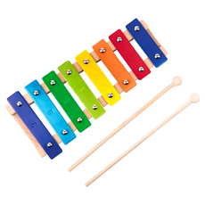 Moulin Roty 幼兒八音鐵琴, 8鍵, 繽紛動物樂, 1個