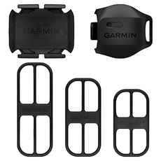 GARMIN 雙模速度&踏頻感測器套組，無線感應，即時發送資訊, 1組, 黑色