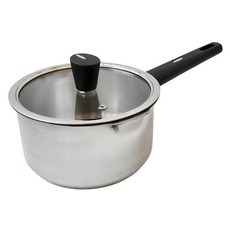 Hesii 真水單把特厚鍋 附蓋, 1個, 單一顏色, 18cm