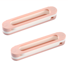ROYALLIN 蘿林嚴選 室內拖鞋專用鞋架 28.5*4cm 塑料壁掛式鞋架 可拆卸設計 無痕壁掛 1變3收納, 粉白色, 1組