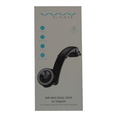 VYVYLABS Air Mag雙鎖磁吸支架 連桿式版 for MagSafe 真空吸盤下拉版本, 黑色, 1個
