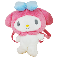 SANRIO 美樂蒂 整身厚兒童背包 顏色隨機 絨毛材質 可愛造型, 混和顏色, 1個