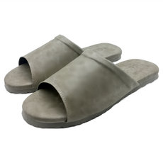 i Slippers 風格系列 乳膠紓壓皮質室內拖鞋, L(24~25.5cm), 灰色