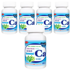good Life 得意人生 海藻鈣軟膠囊, 60顆, 5罐