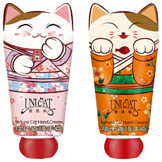 UNICAT 變臉貓 招財貓盈潤護手霜禮盒 80ml, 雙重香氛呵護，告別乾燥，帶來好運, 1盒