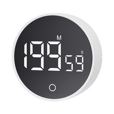 中性 旋轉正倒數精準計時器, 1個, 質感白
