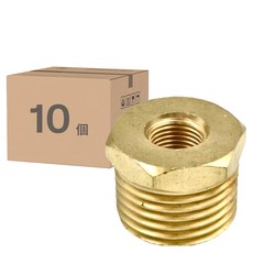 一般銅卜申 Set g0-161-1-D 10入 銅材質 接頭用途 台灣生產, 1/2 x 1/8吋, 1組