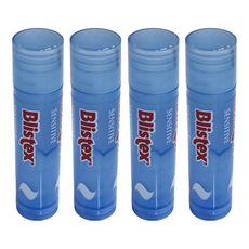 Blistex 碧唇 舒敏修護潤唇膏, 無色無味, 敏感唇適用，蘊含5種安心成份, 4.25g, 4個