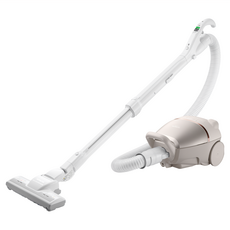 HITACHI 日立 紙袋型電動吸塵器 570W大吸力 eco智慧省電設計 可水洗除臭濾網, CV-KP90GT, 香檳金