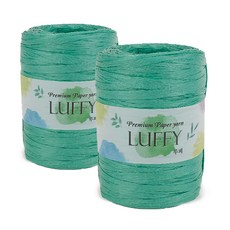 Filip Luffy系列紙線 綠色 100m 材質:紙 重量: 40g 粗細: 2mm, 2捲