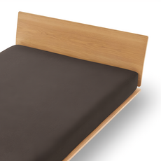 MUJI 無印良品 棉天竺床包 S 棕色