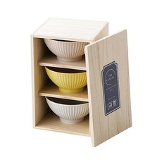 VESSEL 日本製輕量啞光釉刻紋餐碗/飯碗 3件組, 1組