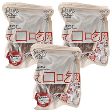Puffy Paw 派特芙德 大口吃肉系列 犬貓用 低溫烘焙零食 ,鴨喉脆脆,60g,3包