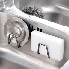 不鏽鋼菜瓜布架 菜瓜布收納/海綿架/菜瓜布瀝水/海綿瀝水架/海綿掛架 304不鏽鋼, 不鏽鋼原色, 2個