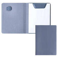 LHiDS 磁吸收納筆記本 A6, 防水PU皮革, 玻璃纖維, 鐵片, 深冬夜藍, 1本