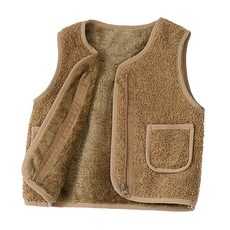 愛北鼻兒童羊羔絨背心 柔軟舒適 無袖設計