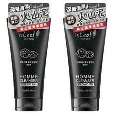 isLeaf 男士激淨潔面乳火山泥, 150g, 2件
