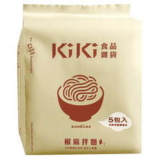 KiKi 食品雜貨 純素椒麻拌麵 90g, 5包