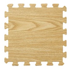 新生活家 耐磨拼花木紋地墊 32片入, 深色, 1組