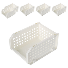 KEYWAY 聯府 開放式整理架, 白色, 6個