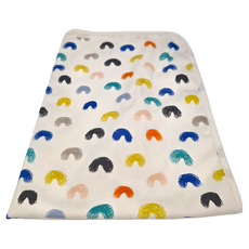 竹纖維三層嬰兒防水隔尿墊 - 彩虹, 70 x 50cm, 1個