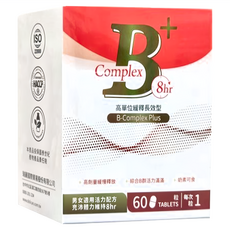 Dolican 多立康 維生素B群緩釋膜衣錠 男女適用配方 高劑量緩慢釋放 活力滿滿, 60顆, 1盒