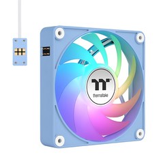 曜越 CT140 EX ARGB 反轉 磁吸快接散熱器 3個 Set, MagForce 2.0技術, 穩定連接, 燈光效果驚豔, CL-F199-PL14BU-A, 繡球花藍, 1組