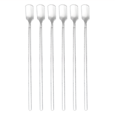 百貨King 冰砂匙 Set 6支, 攪拌匙/牛奶匙, 不鏽鋼材質, 尺寸約25 x 1.7cm, Silver