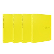 ECO Chungwoon 環保迷你O型厚A4活頁夾 3孔 O-Ring 2cm, 黃色, 4個