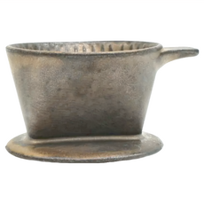 Minoya 美濃燒 CHIPS Ancient Pottery 古董風 咖啡濾杯 陶瓷 日本制, 1個, 古銅色, 約1-2杯(3孔)