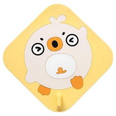 葉子小舖 卡通矽膠地漏蓋, 元氣黃, 1個