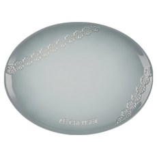 LE CREUSET 蕾絲花恬系列瓷器 橢圓盤 27cm, 1個, 海洋之花