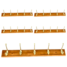 生活屋 原木金屬衣帽掛勾, 216-6, 5個