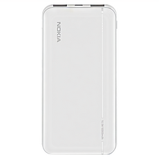 NOKIA 10000mAh 行動電源 E6205 鋰聚合物電芯 安全耐用, 白色