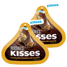 HERSHEY'S 好時 KIsses 水滴杏仁夾餡牛奶巧克力, 82g, 2袋
