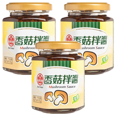 牛頭牌 香菇拌醬, 精選台灣在地香菇, 無防腐劑, 素食可食, 170g, 3罐