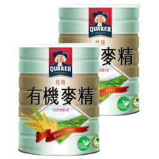 QUAKER 桂格 有機麥精 7個月以上適用, 500g, 2罐