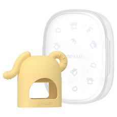 MOYUUM 白金矽膠手套固齒器 小小象, 手套固齒器 + 收納盒, 檸檬黃, 1個