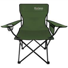 Horizon 天際線 輕便折疊野餐椅, 防滑椅墊 600D加厚牛津布 耐重120公斤, 橄欖綠, 1個