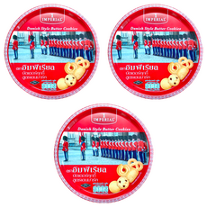 IMPERIAL 雙盟 御林軍丹麥奶酥 口感扎實綿密 精緻鐵盒, 200g, 3盒