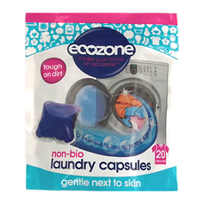 ecozone 愛潔森 植物性親膚洗衣球, 20顆, 1包