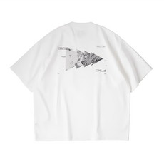 BOHRHOO 江河地圖印花T恤 米白 S