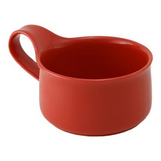 ZERO JAPAN 造型湯杯 280ml 蕃茄紅 陶瓷, 1個