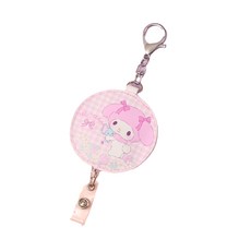 Sanrio 三麗鷗 皮質伸縮證件扣 CA940-4, 美樂蒂圓邊, 1個