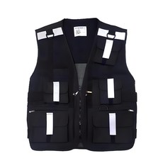 Cracker 多功能安全背心 黑色 SW-3043, 1個